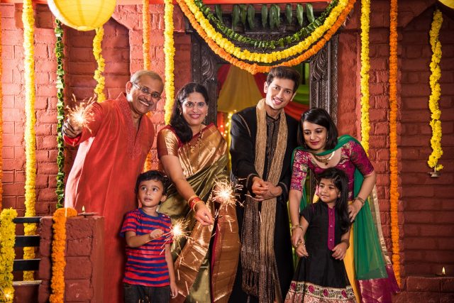 diwali family celebration