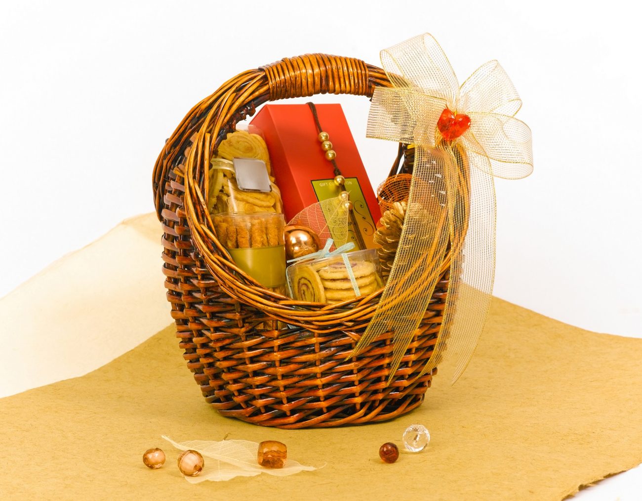 Beautiful cookie hamper gifts basket