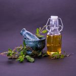 tulsi-oil-or-holy-basil-oil-with-mortar-and-pestle