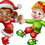 Two-dancing-cartoon-Christmas-elves