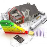 energy efficiency charts and blueprints