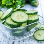fresh sliced Cucumbers