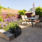 stone floor garden terrace