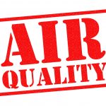 AIR QUALITY red Rubber Stamp