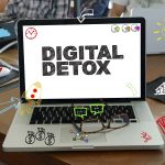 DIGITAL DETOX concept on laptop