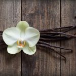 vanilla-sticks-flower-pod-on-wood-119240485