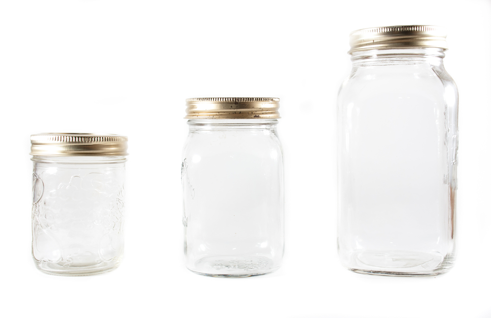three-different-sized-glass-mason-jars