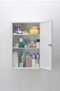 various-cosmetics-bath-products-bathroom-cabinet