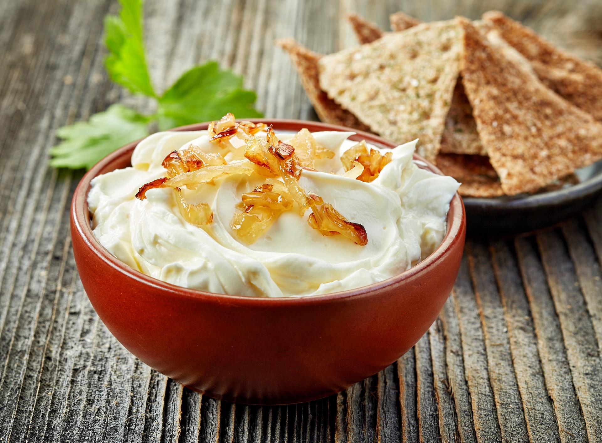 Bacon and caramelized onion dip recipe. 
