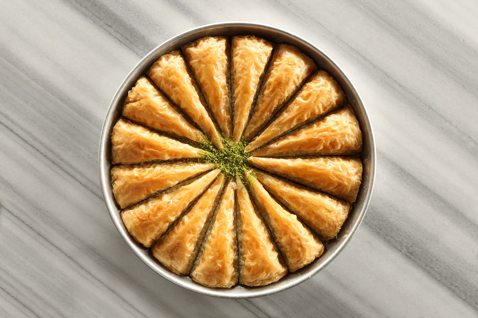 Baklava to replace the traditional birthday cake. 