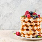 waffle-stack-strawberries