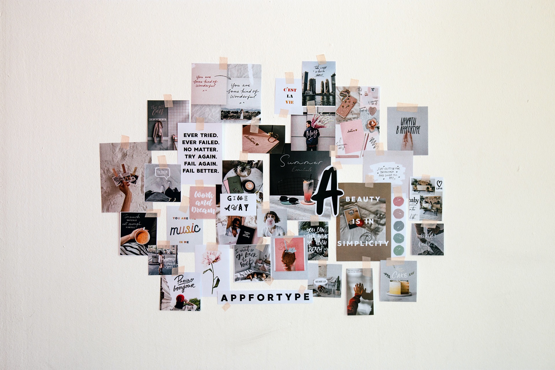 First step is to create a mood board. 